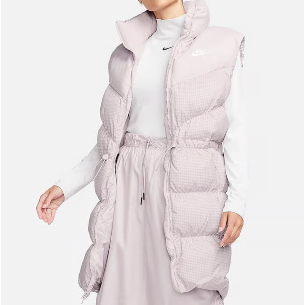 NIKE WOMENS SPORTSWEAR WINDPUFFER TERMA FIT LOOSE LONGER PUFFER VEST Medium - Picture 3 of 12